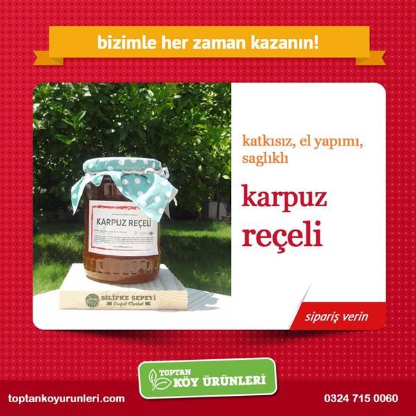 Toptan Karpuz Reçeli Satın Alın