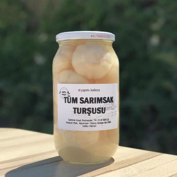 Tüm Sarımsak Turşusu 1,2 Kg