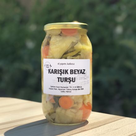 Karışık Turşu Beyaz Turşusu 1,2 Kg